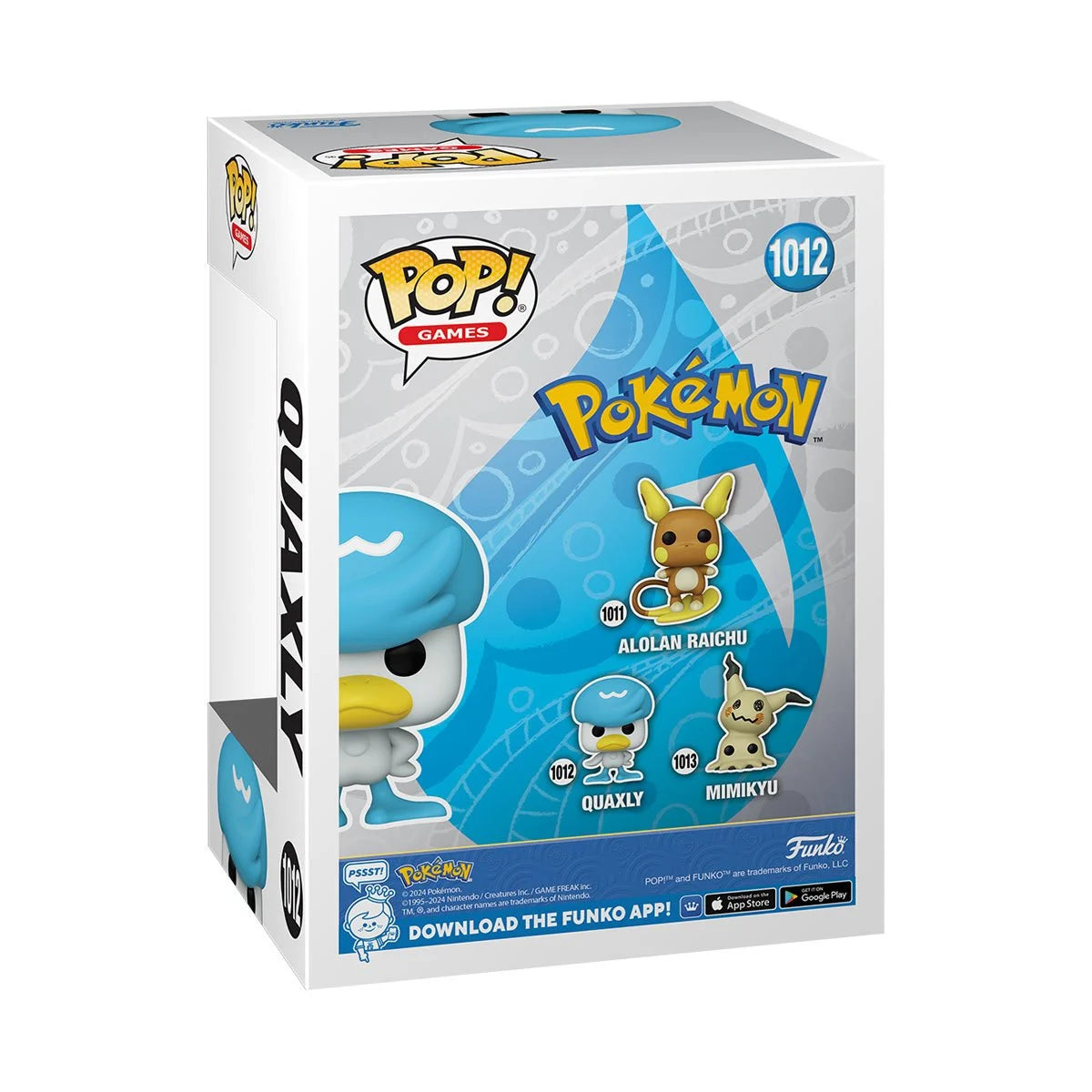 Pokemon Quaxly Funko Pop! Vinyl Figure #1012