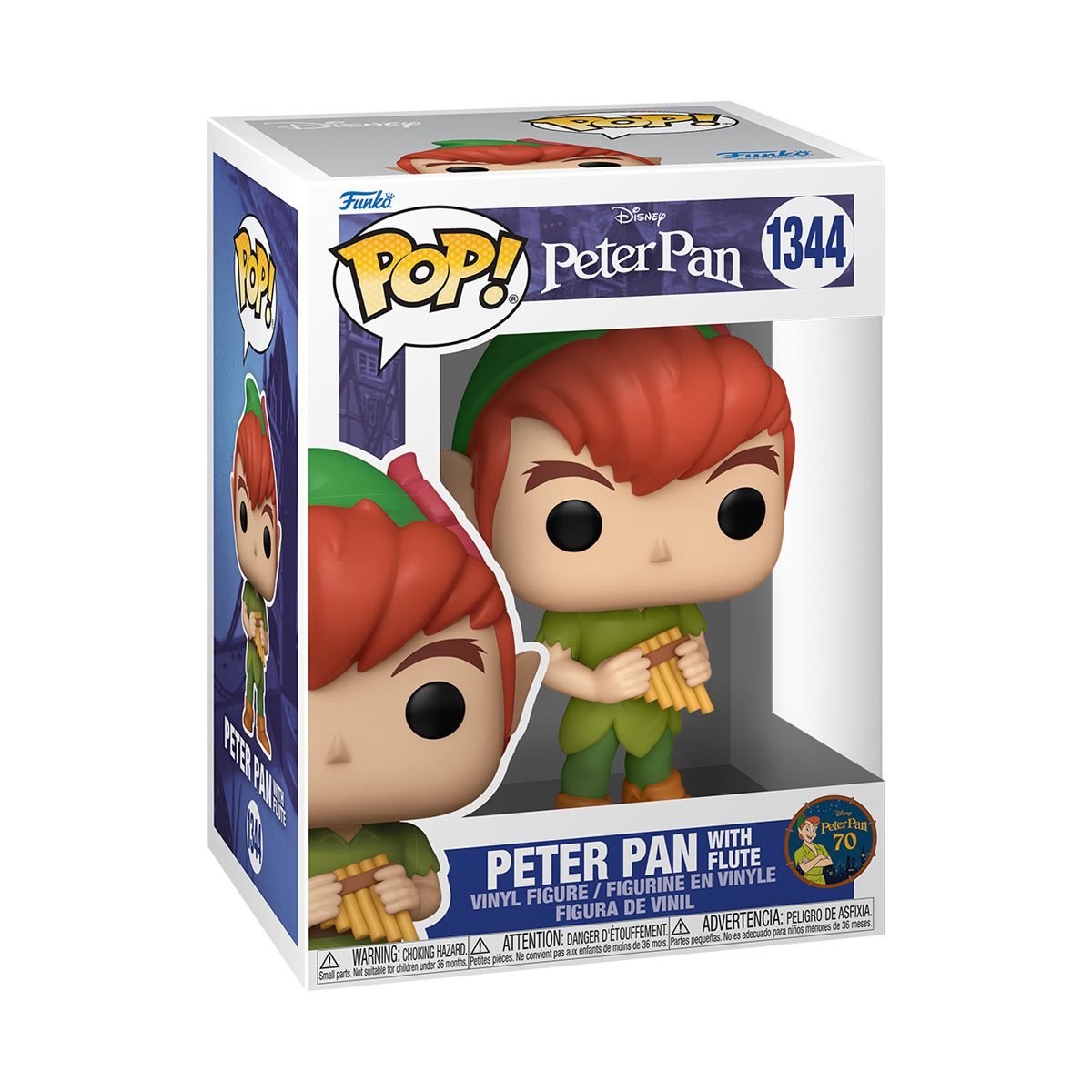 Peter Pan 70th Anniversary Peter Pan with Flute Funko Pop! Vinyl Figure #1344