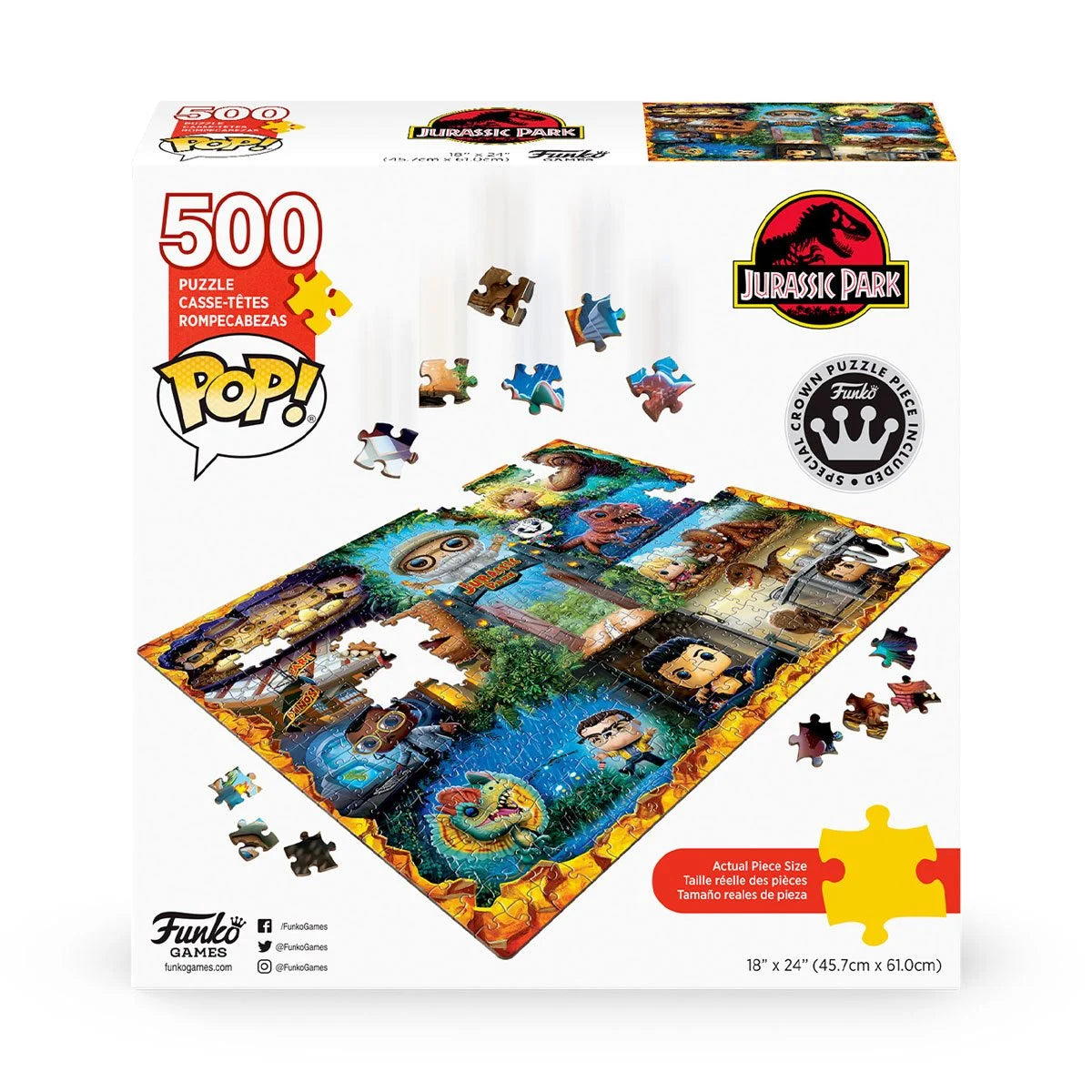 Jurassic Park 500-Piece Pop! Puzzle